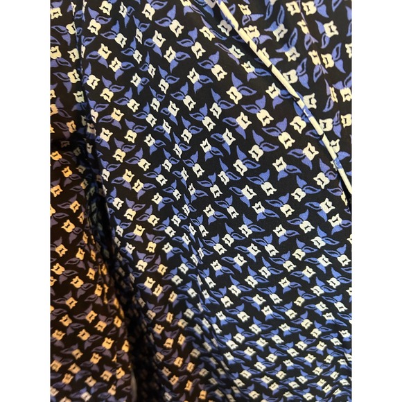 Veronica Beard Worth Blouse Blue Floral Sz 2 Long Sleeve Workwear SILK - Picture 6 of 12